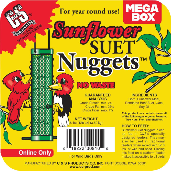 Sunflower Suet Nuggets "Mega Box"
