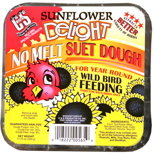 Product image for Sunflower Delight No Melt Suet Dough, 12/pack